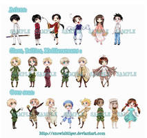 Nijikon Hetalia Stickers