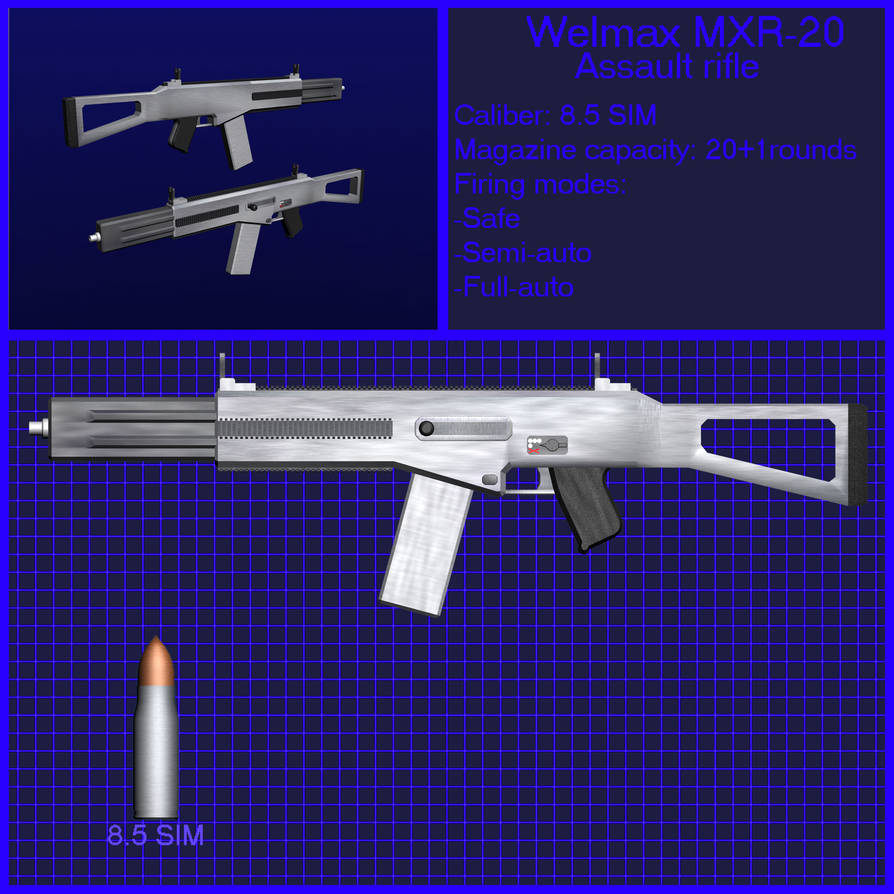 Welmax Welmax assault rifle by biomechanoid1 on DeviantArt