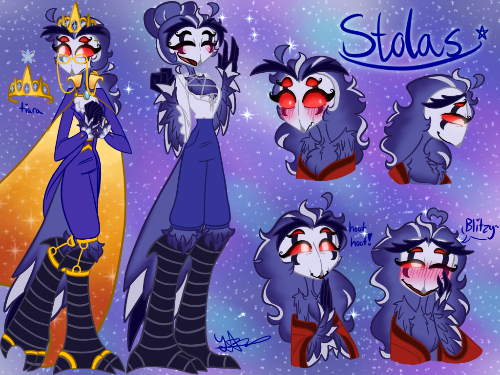 Stolas Back View Stolas redesign! by yarart123 on DeviantArt