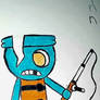Finn and Blob Beard Cyber World (Dandys World AU)