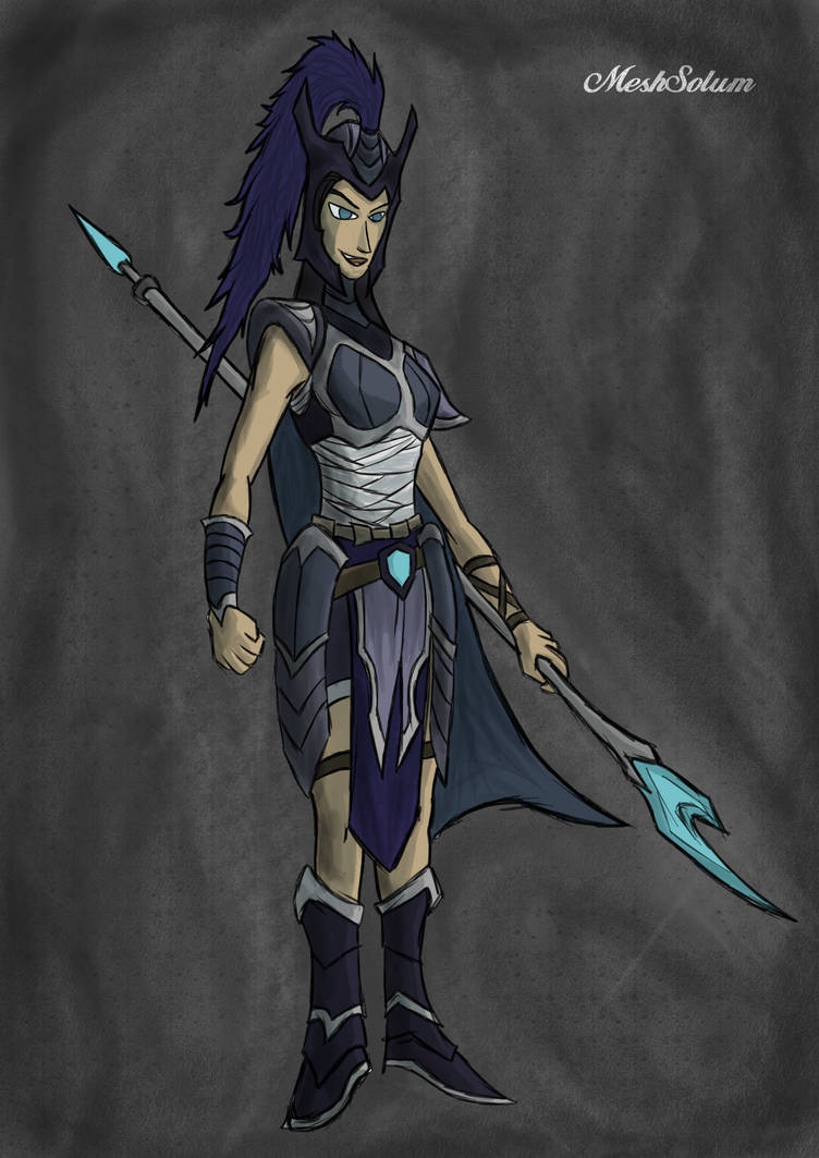 League of Legends, Kalista (human form) by MeshuggaAlchemy on DeviantArt