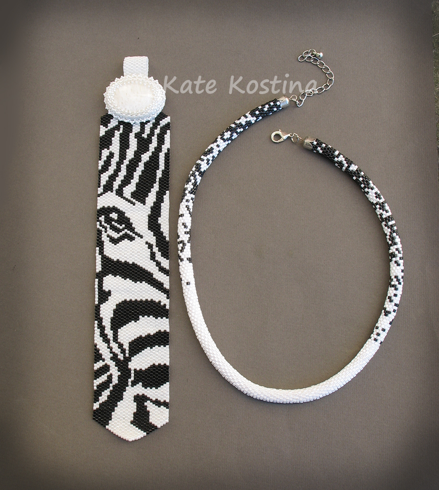 necktie - zebra