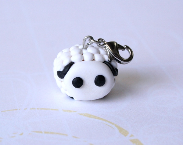 Sheep Charm Polymer Clay