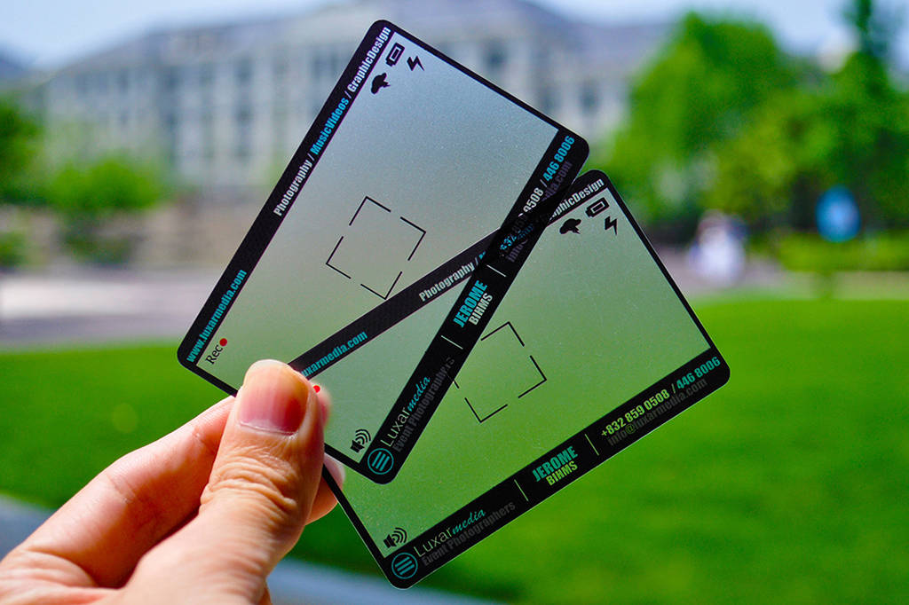 Transparent Photographer Business Card by MarvelMedia