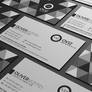 Abstract Black And White Business Card