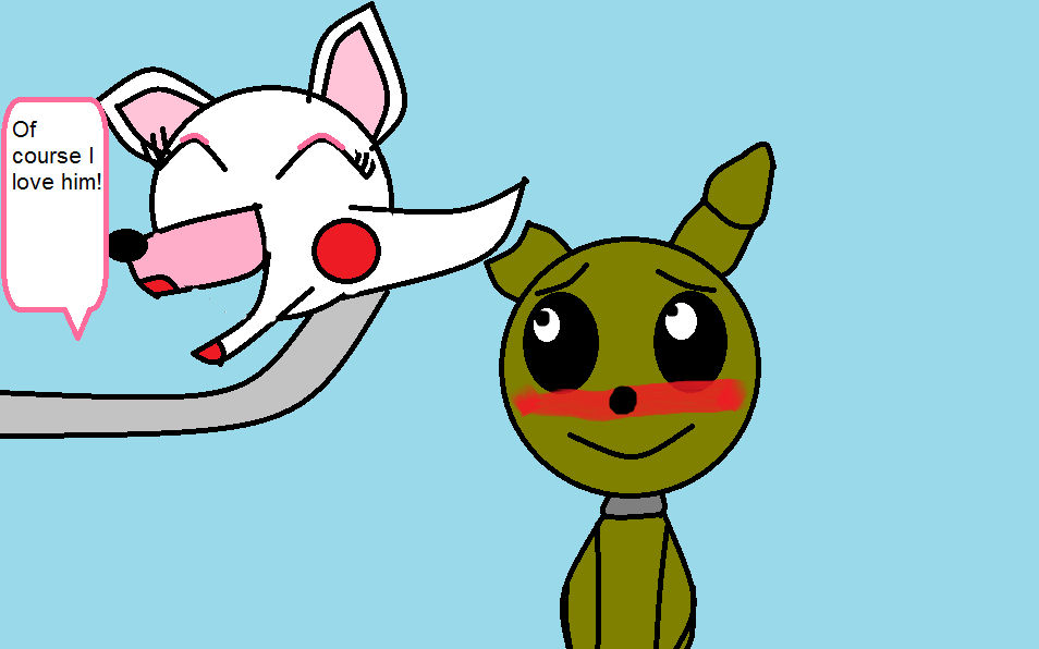 Ask 1: Mangle loves Springtrap by Mangled22 on DeviantArt