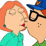 Lois and Neil Kissing