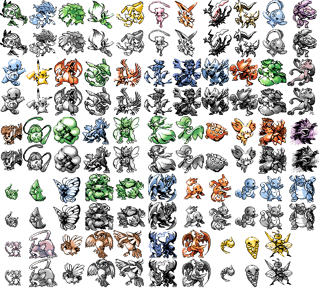 Pixel Art Pokemon 1g Style