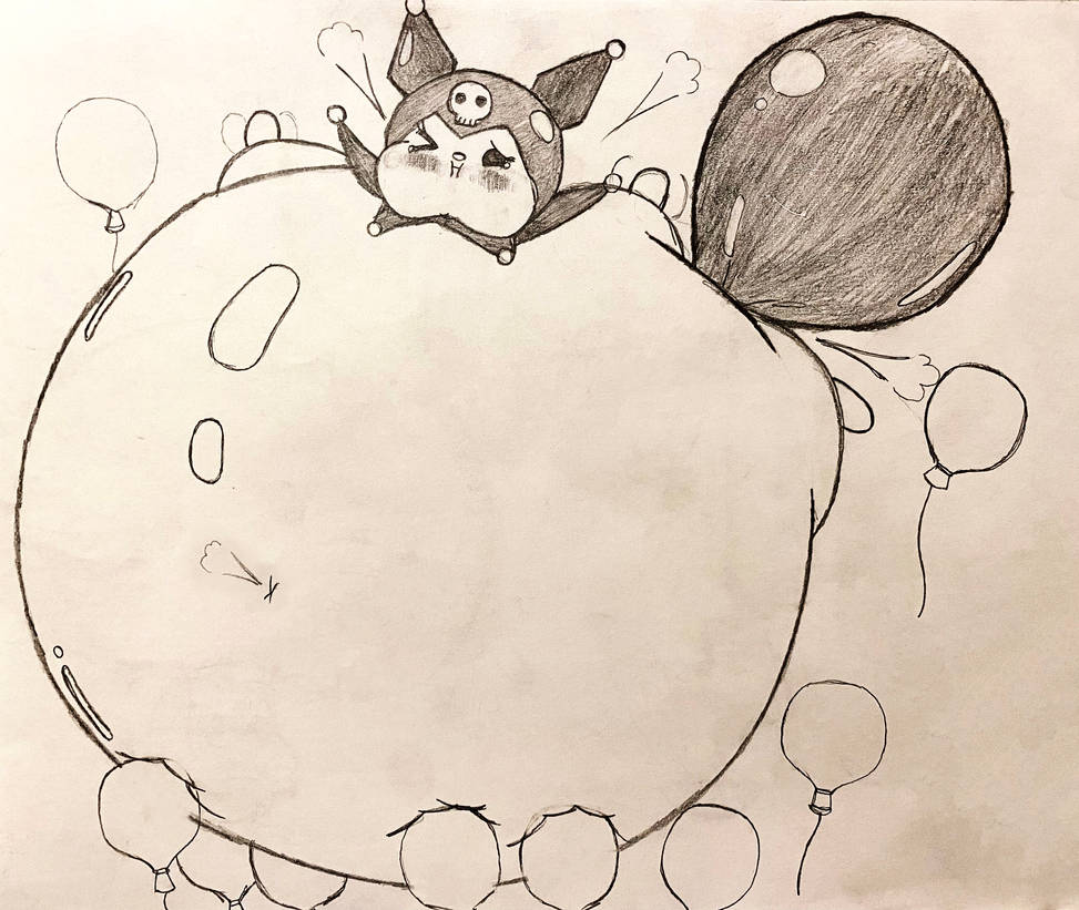 Kumasi Inflation Deviantart Kuromi Inflation 2 by Pufffypufff on DeviantArt