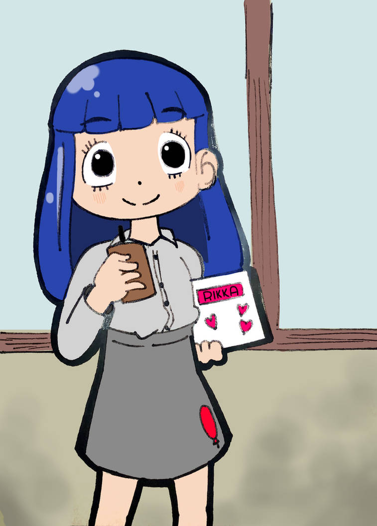 Rikka to work by Pufffypufff on DeviantArt