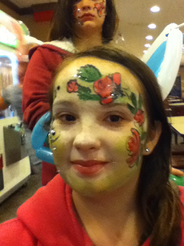 rose face paint by funfacesballoon on DeviantArt