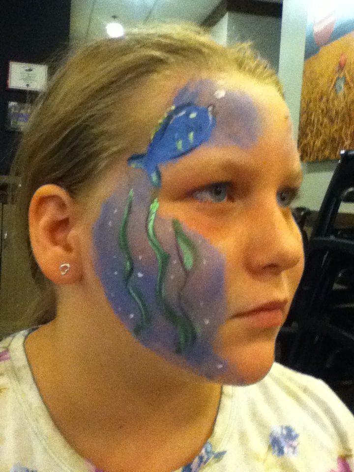 Fish Face Painting