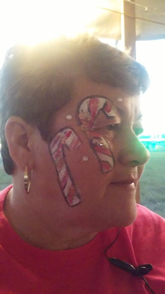 Cane Face candy cane face paint by funfacesballoon on DeviantArt