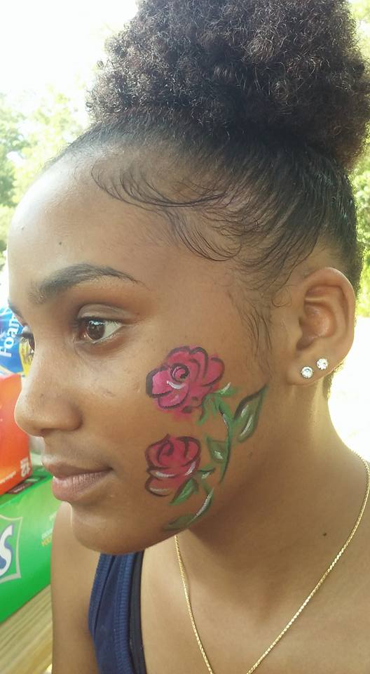 rose face paint