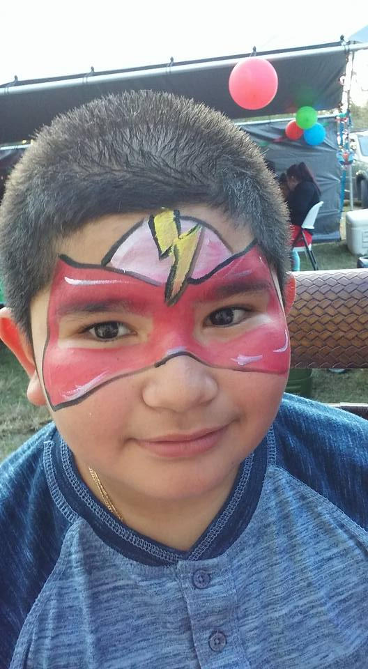 Whiteflash Face flash face paint by funfacesballoon on DeviantArt