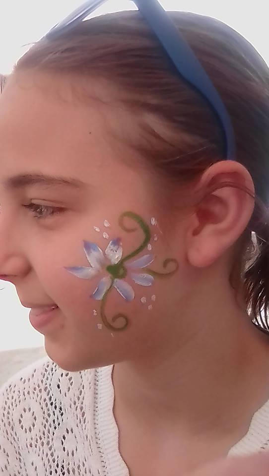 flower face paint by funfacesballoon on DeviantArt Flower Face Paint By Funfacesballoon On Deviantart