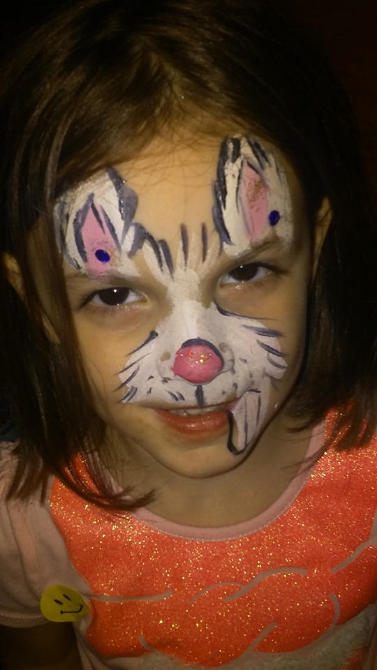 rabbit face paint by funfacesballoon on DeviantArt
