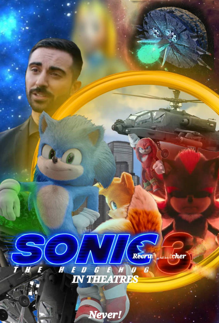 Sonic the Hedgehog 2020 Movie Poster Official Art