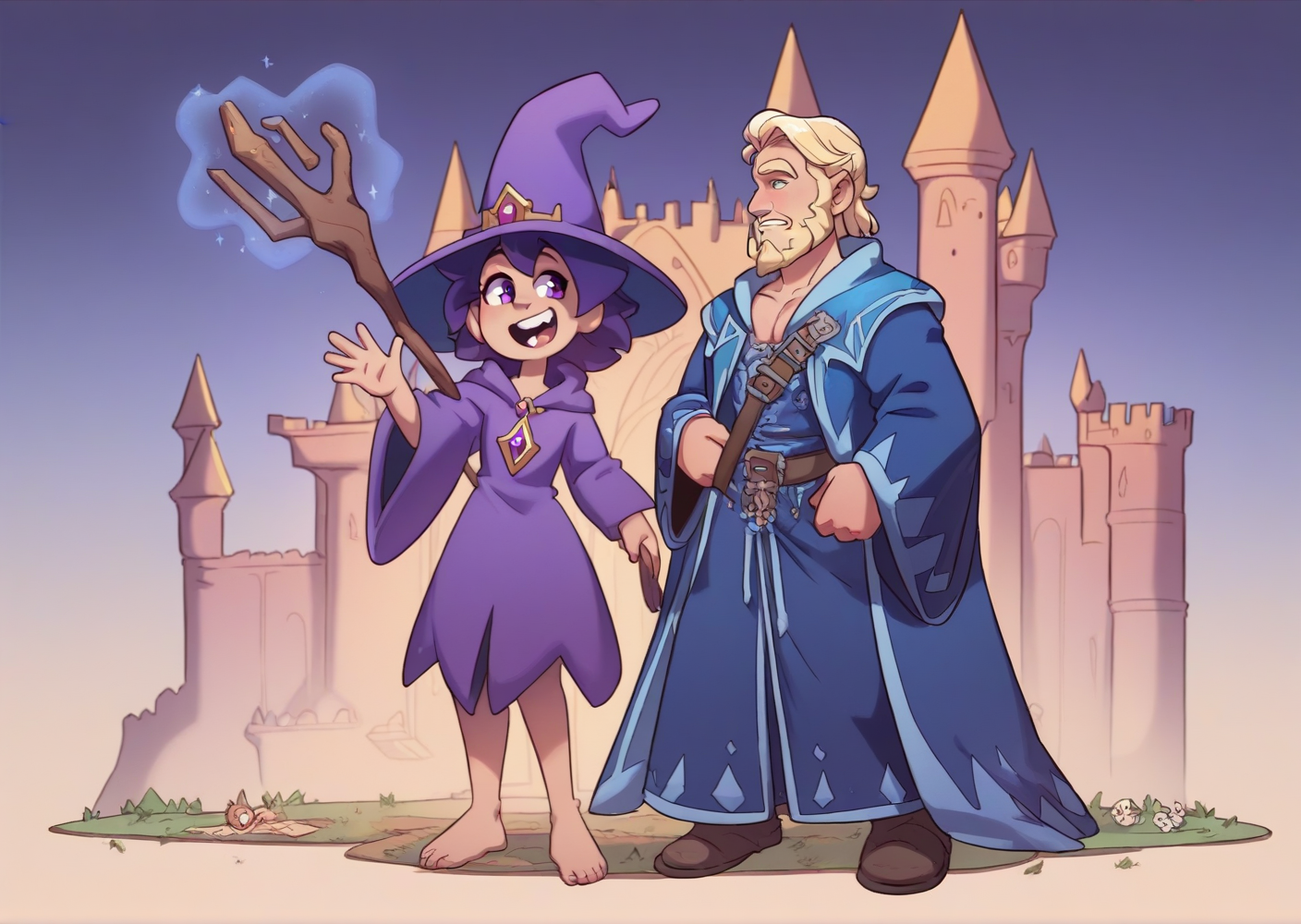 2 Wizards Two Wizards doing Magic: Part 1 by Lilsauromane on DeviantArt