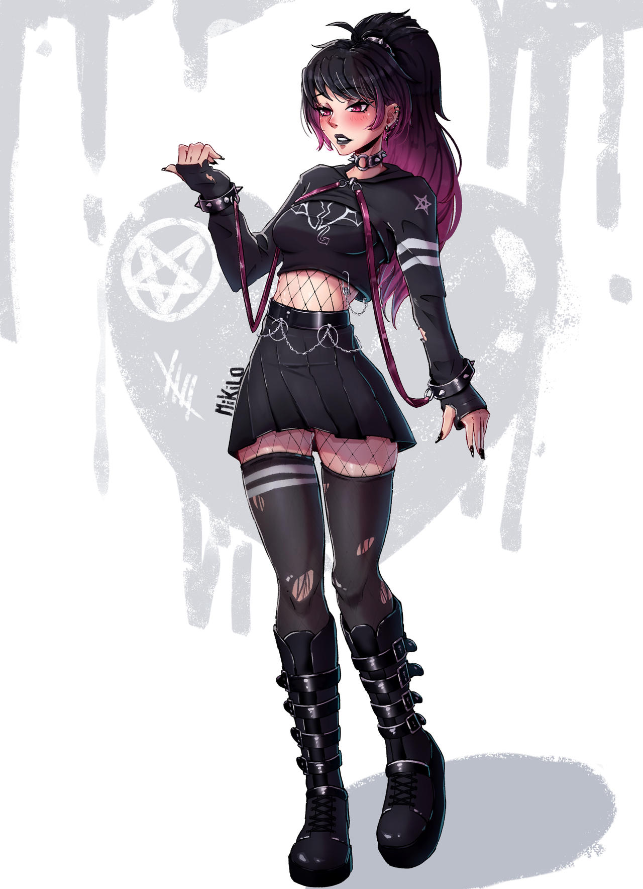 Commission - emo girl by Mikiilo on DeviantArt