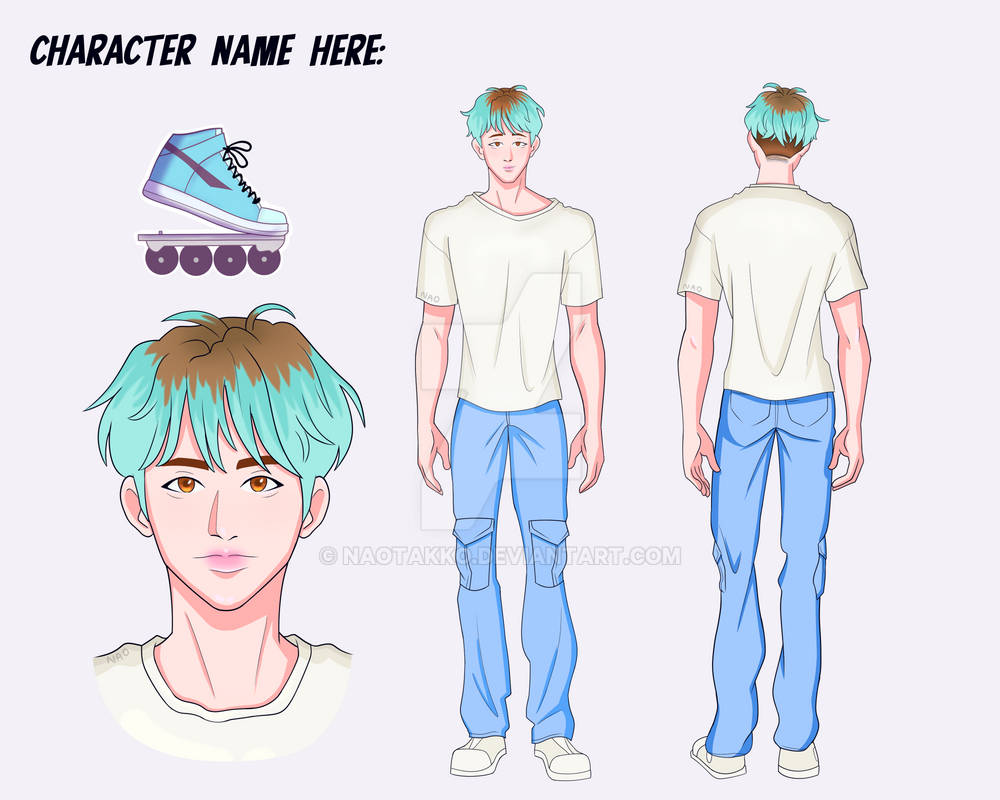 CHARACTER REFERENCE SHEET: Example by NaoTakko on DeviantArt
