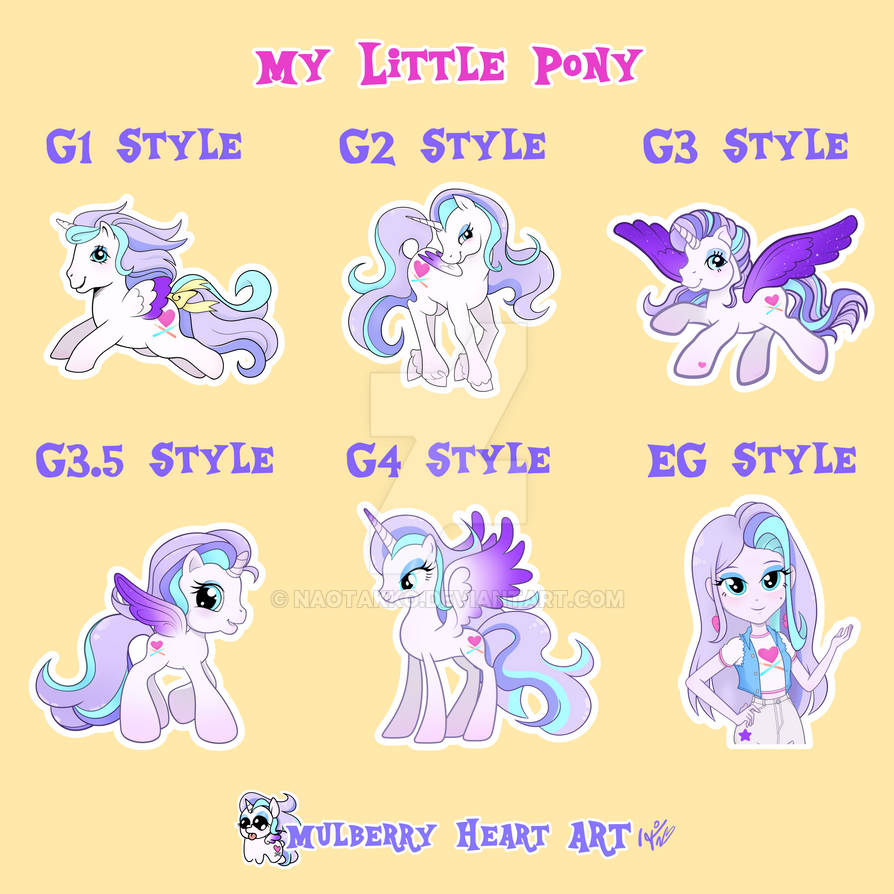 Simplistic Mlp Style MY MLP CHARACTER IN ALL MLP VINTAGE STYLES by NaoTakko on DeviantArt
