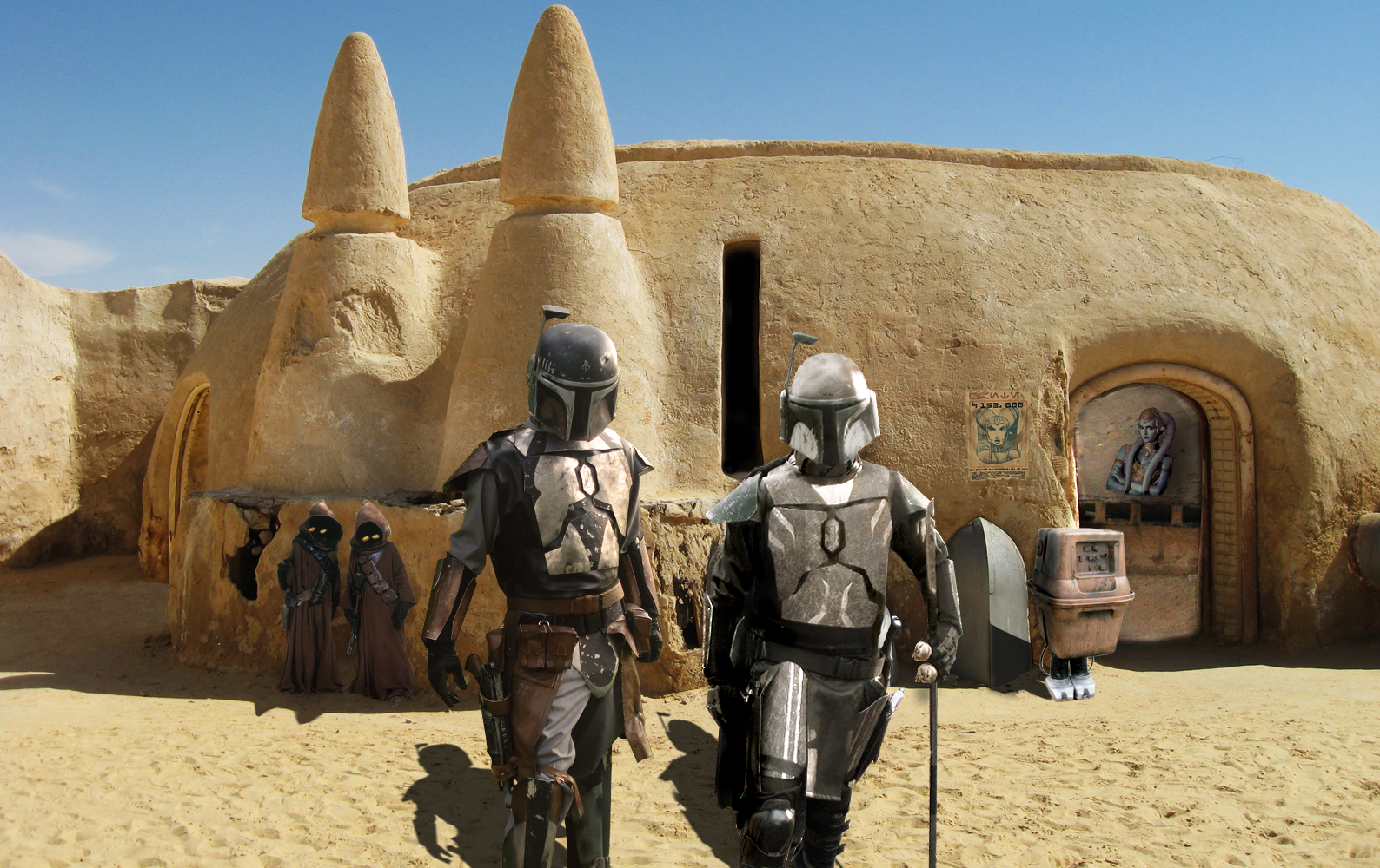 Jaden and Deshk on Tatooine