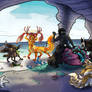 just some nerds raiding a low tide beach cave