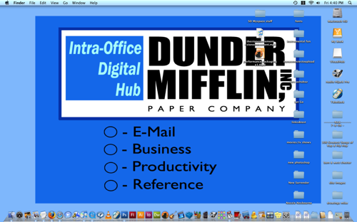 dunder mifflin computer wallpaper | Pin