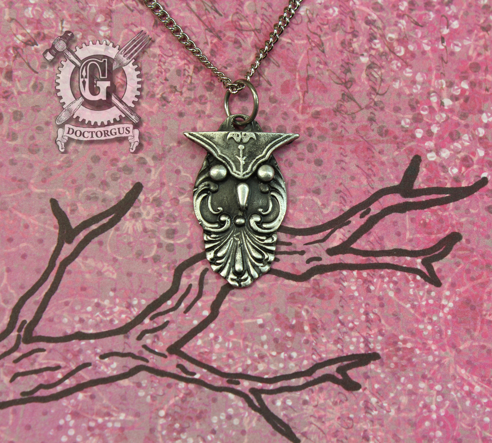 Spoon Owl Necklace