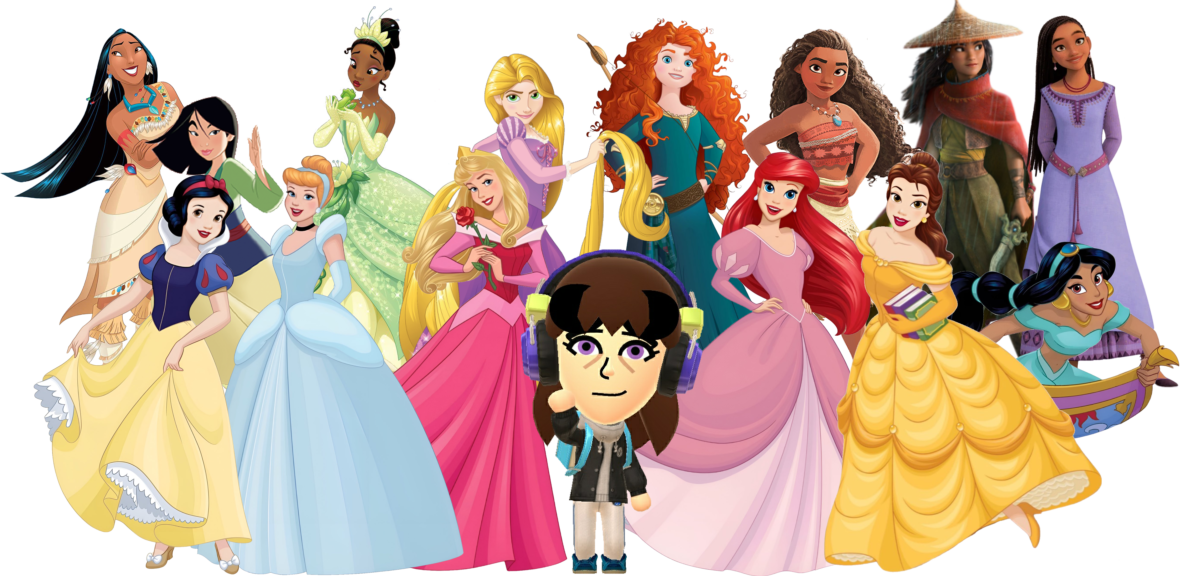 Disney Princess group photo (w/ Asha + my Mii) by miyukatheartist on ...
