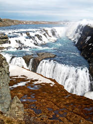 Golden waterfall - Iceland