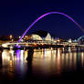 Newcastle gateshead at night