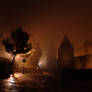 Carcassonne in the fog
