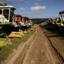 Combine harvester graveyard