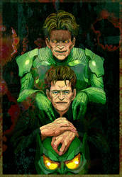 Green Goblin and Norman Osborn by ke-ga-ni