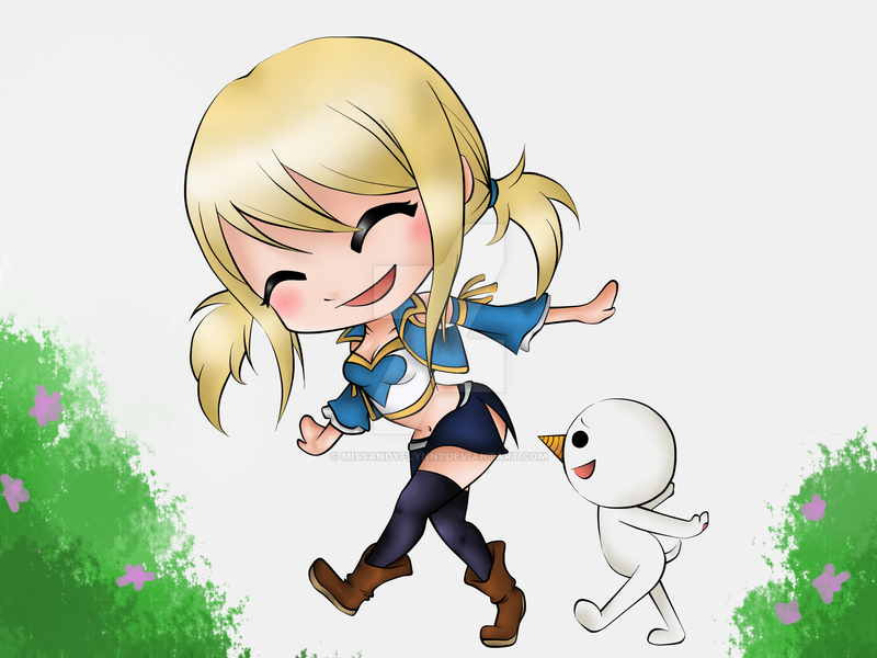 Fairy Tail Lucy and Plue.