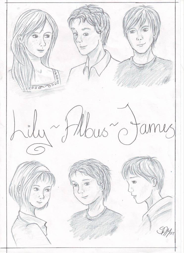 HP: Lily, Albus and James by Synne-M on DeviantArt
