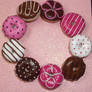 Pink doughnut bracelet