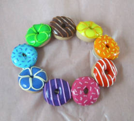 Rainbow doughnuts