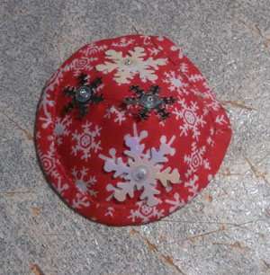 Kate's Snow Flakes Patch-Red