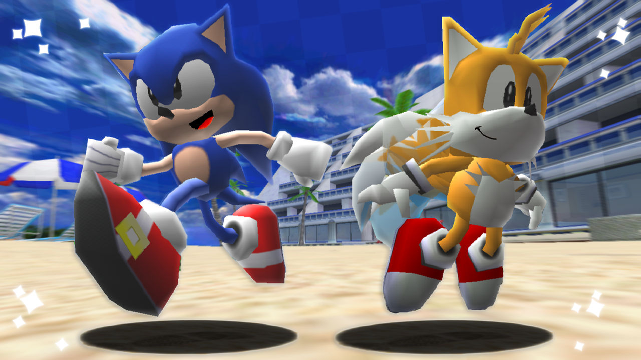 Classic Sonic in Sonic Adventure 