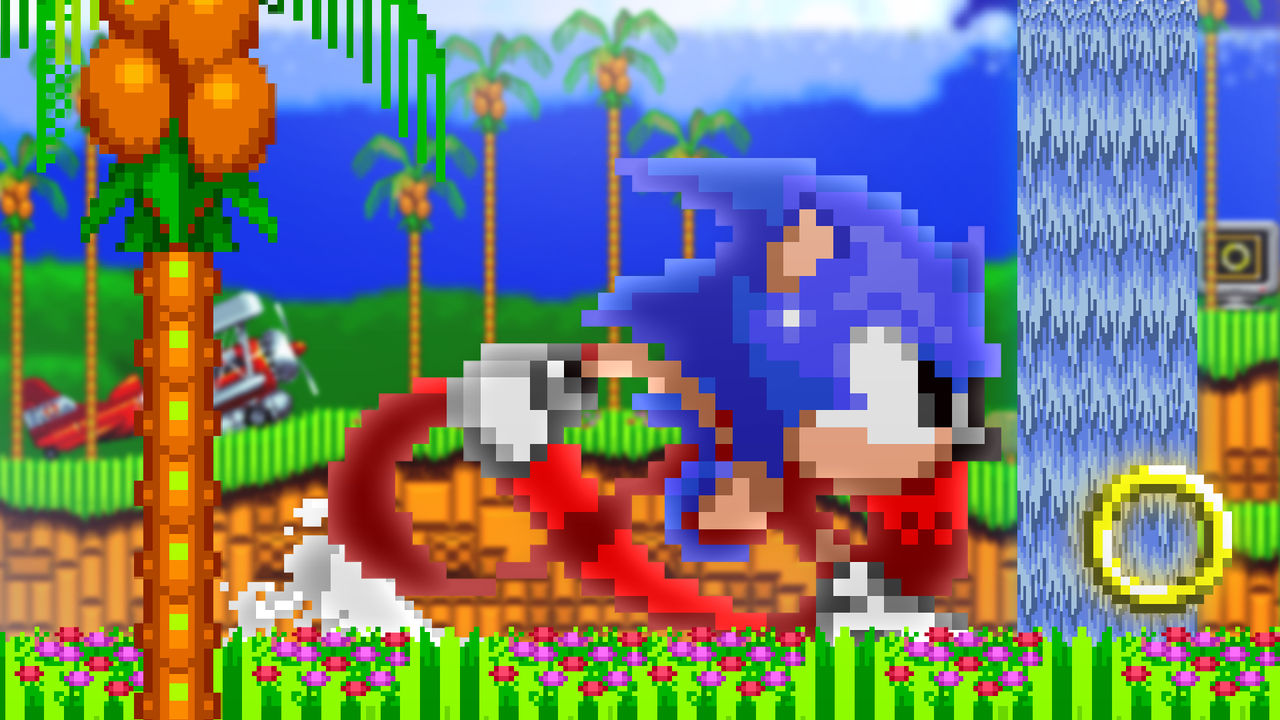 Sonic 2 absolute but a little bit like S1 sprites [Sonic The