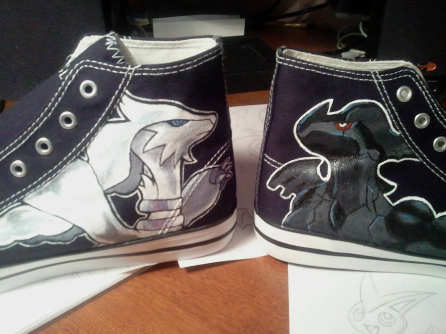 pokemon shoes in progress by Miss-Melis