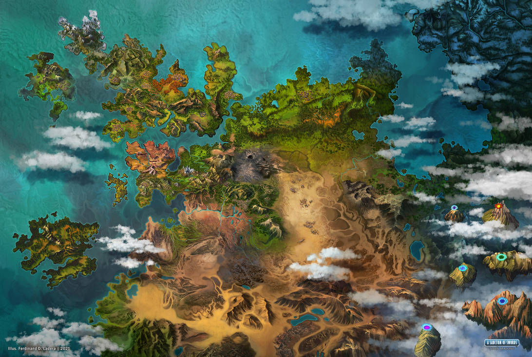 Fantasy map by FerdinandLadera on DeviantArt