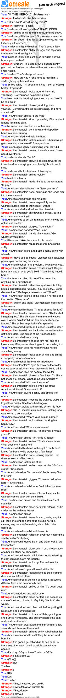 Omegle: Liechtenstein and ChibiAmerica