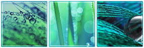 F2U - Droplets Blue Deco Divider