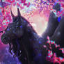 YHH - Horse Portrait - Cherry blossoms