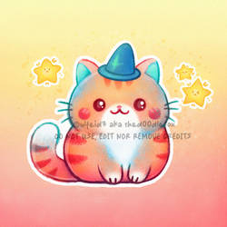 Chibi - Tabby cat witch