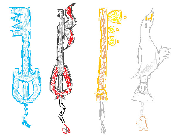 Sketched Keyblades